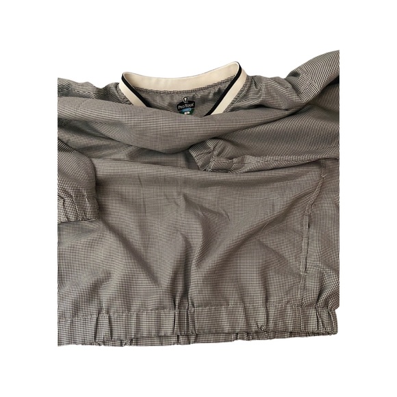 Pro Tour Cool Play Golf Pullover Mens Jacket Wind Rain Resistant BL/Tan/cream LG - Picture 6 of 7